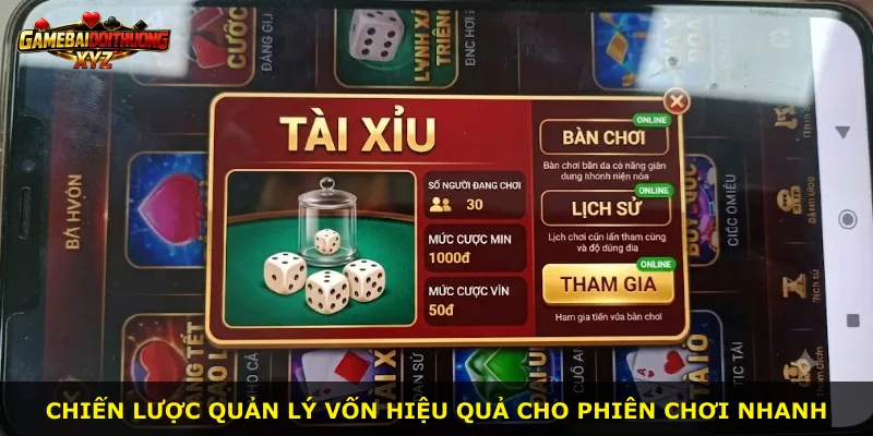 Chiến lược quản lý vốn hiệu quả cho phiên chơi nhanh
