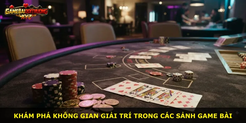 Khám phá không gian giải trí trong các sảnh game bài
