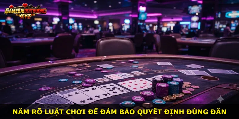 Nắm rõ luật chơi để đảm bảo quyết định đúng đắn