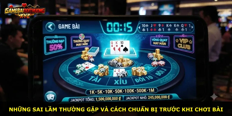 Những sai lầm thường gặp và cách chuẩn bị trước khi chơi bài