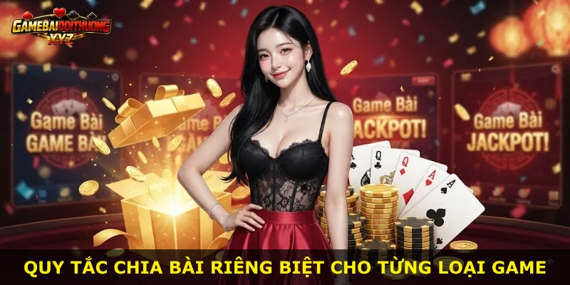 Quy tắc chia bài riêng biệt cho từng loại game