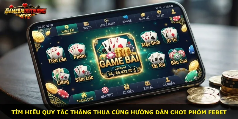 Tìm hiểu quy tắc thắng thua cùng hướng dẫn chơi Phỏm Febet